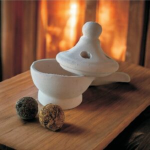 Sahumador rústico con tapa