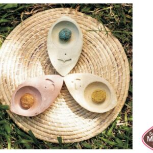 Sahumador cemento hoja